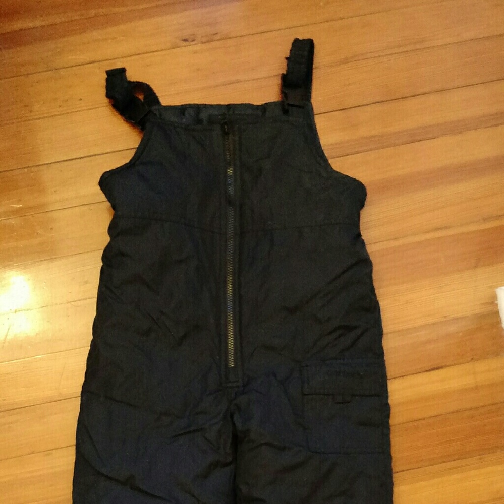 Snowpants bib overalls black 7 large